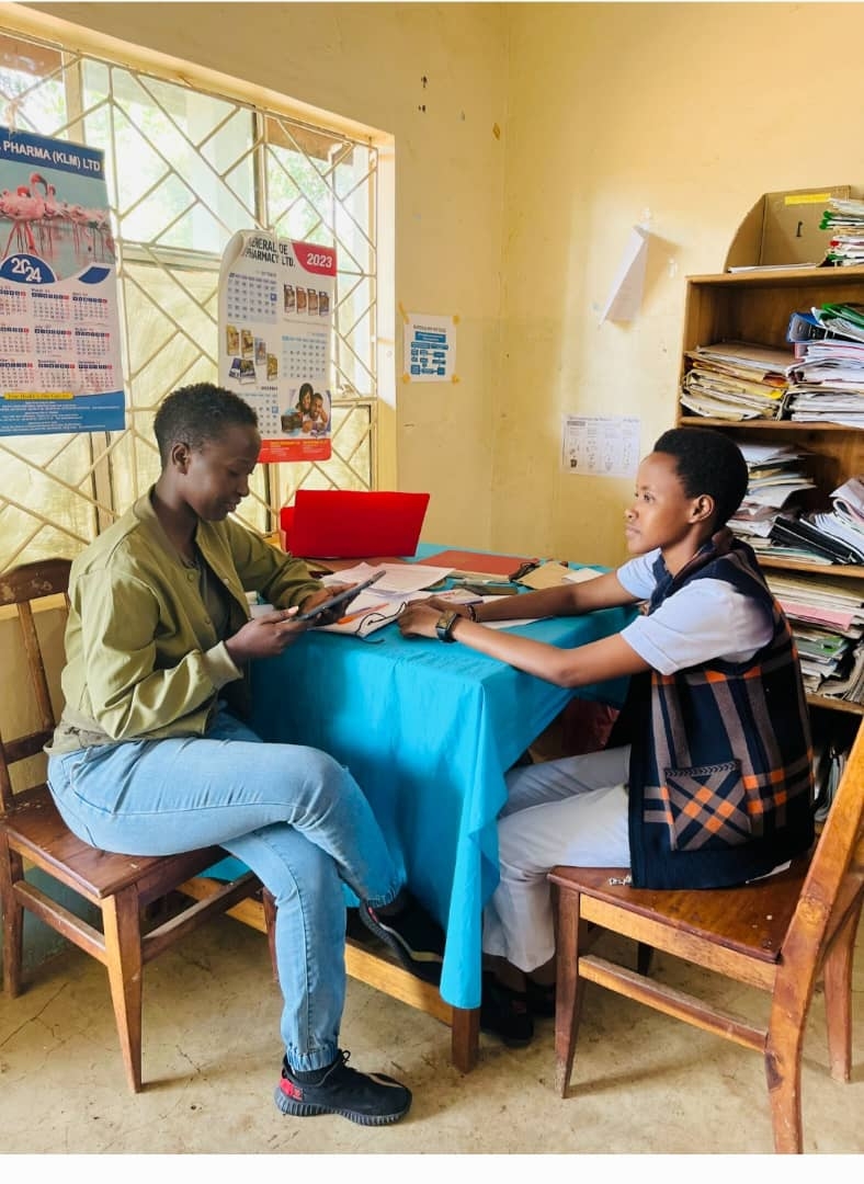 On going data collection activity with facility in charge